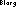A black and white image of the word "Blarg" in low resolution pixel style.